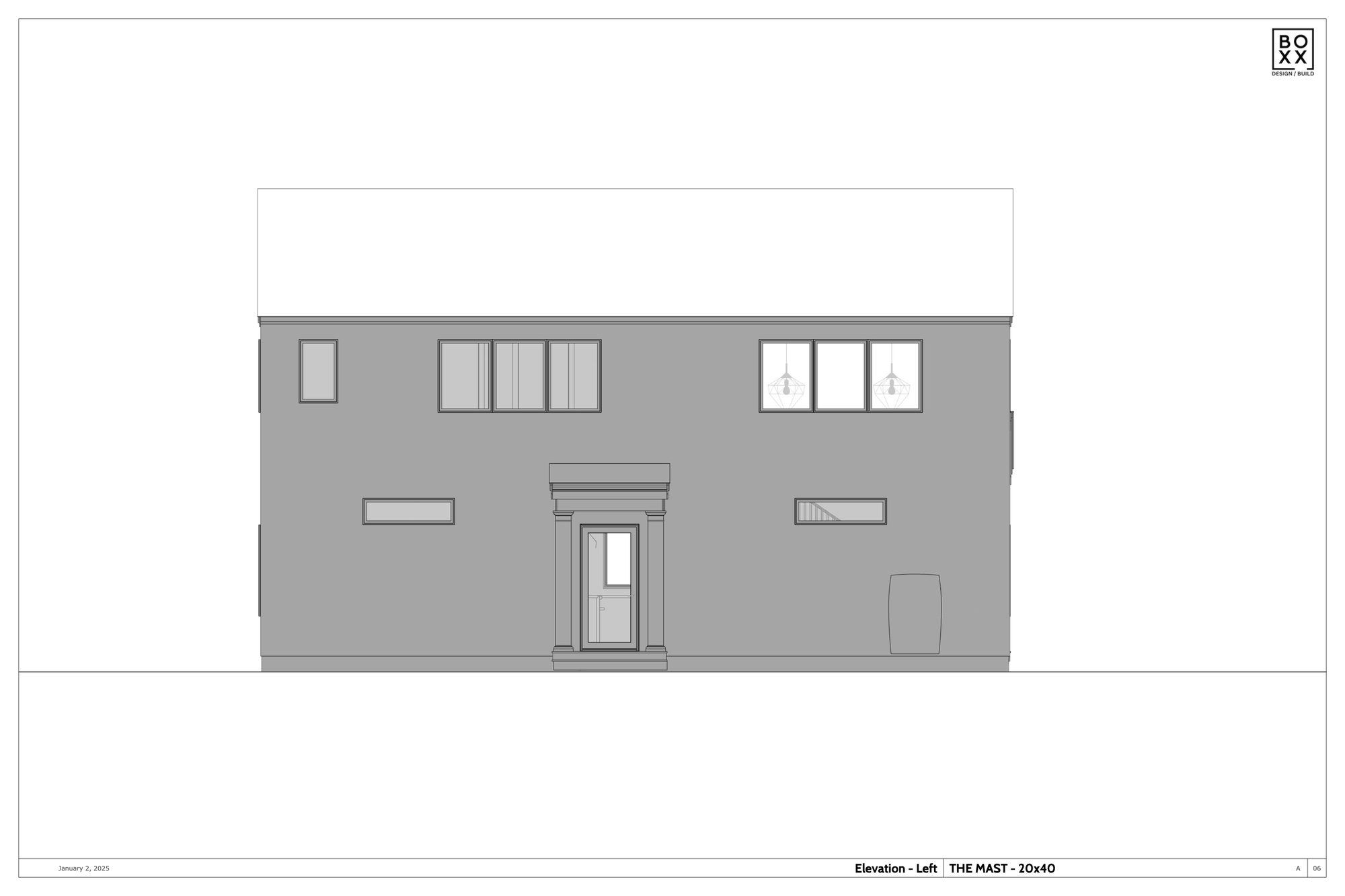 The Mast — left elevation