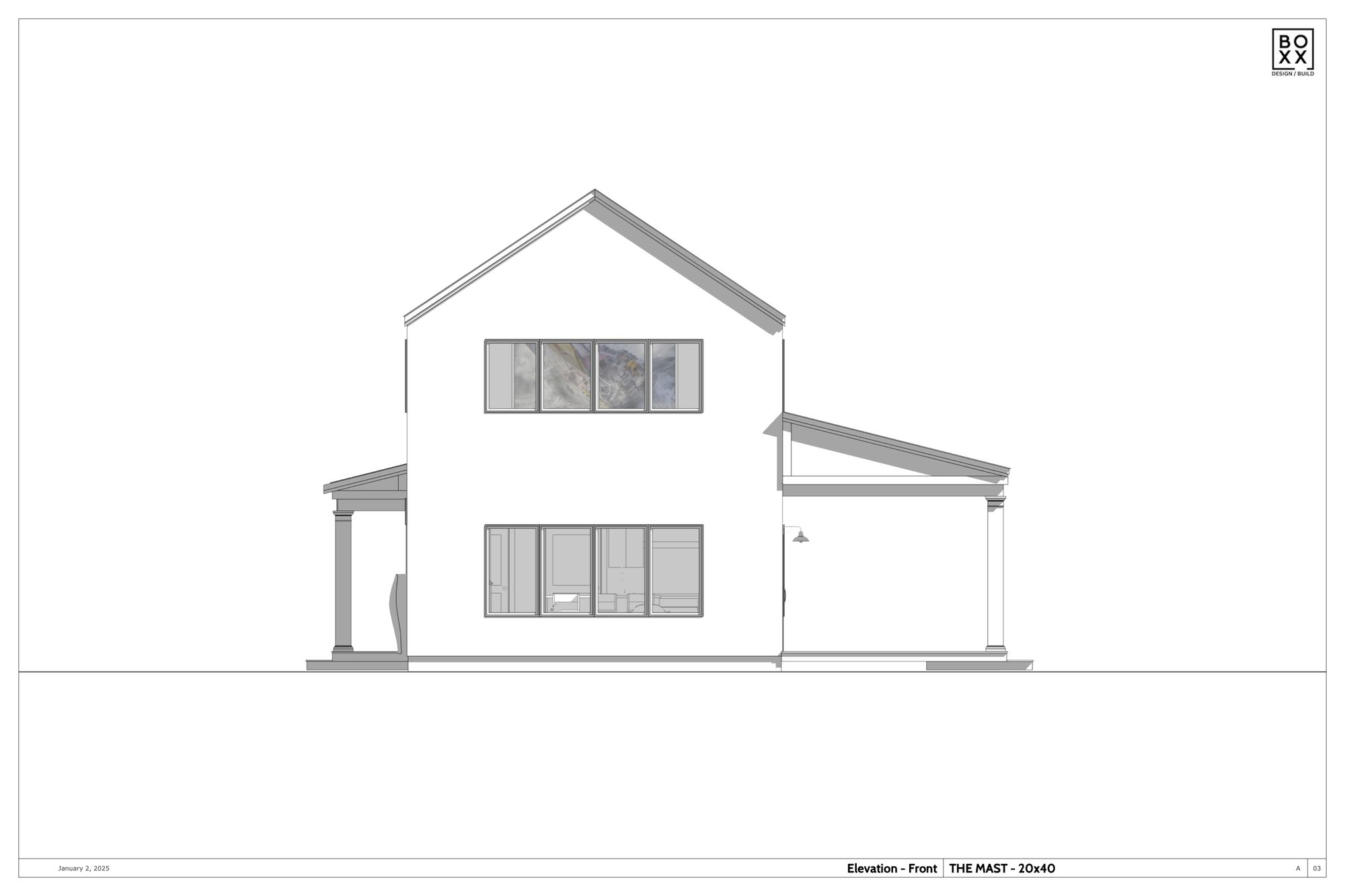 The Mast — front elevation