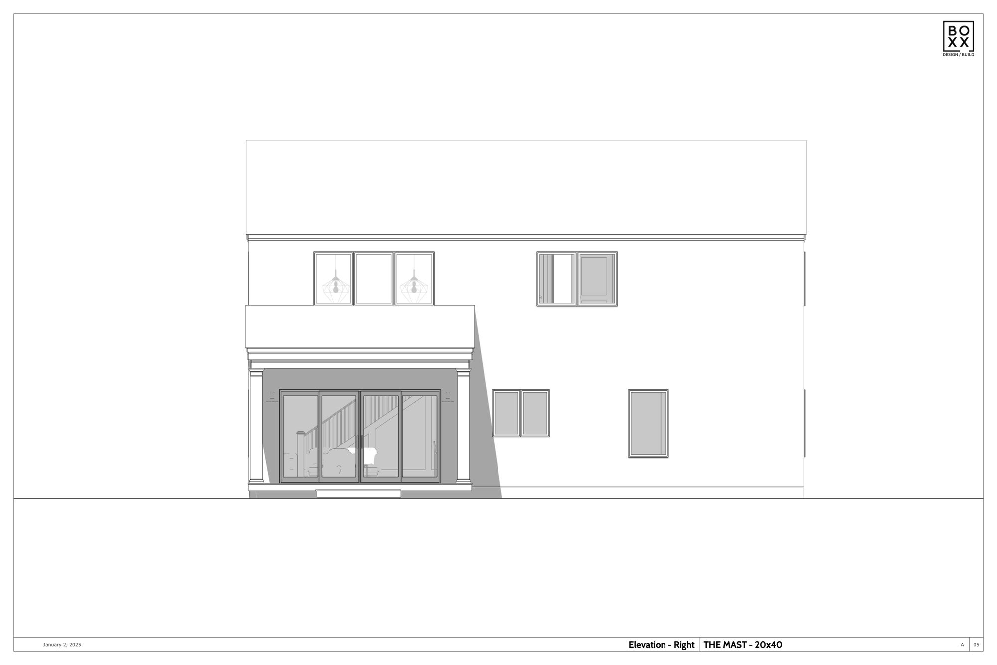 The Mast — right elevation
